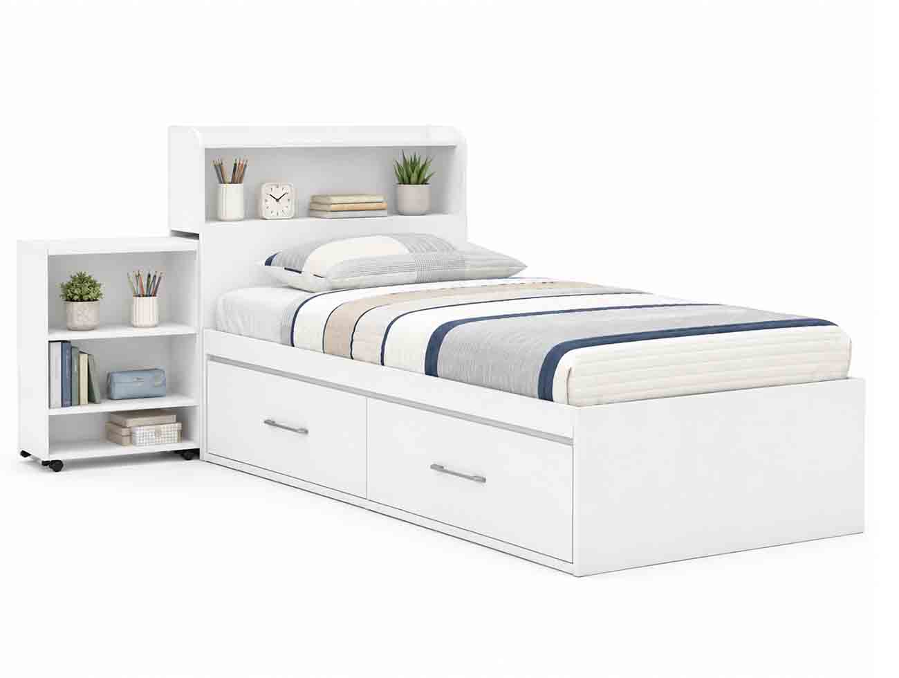 تخت تک نفره باکسی کتابخانه دار T719